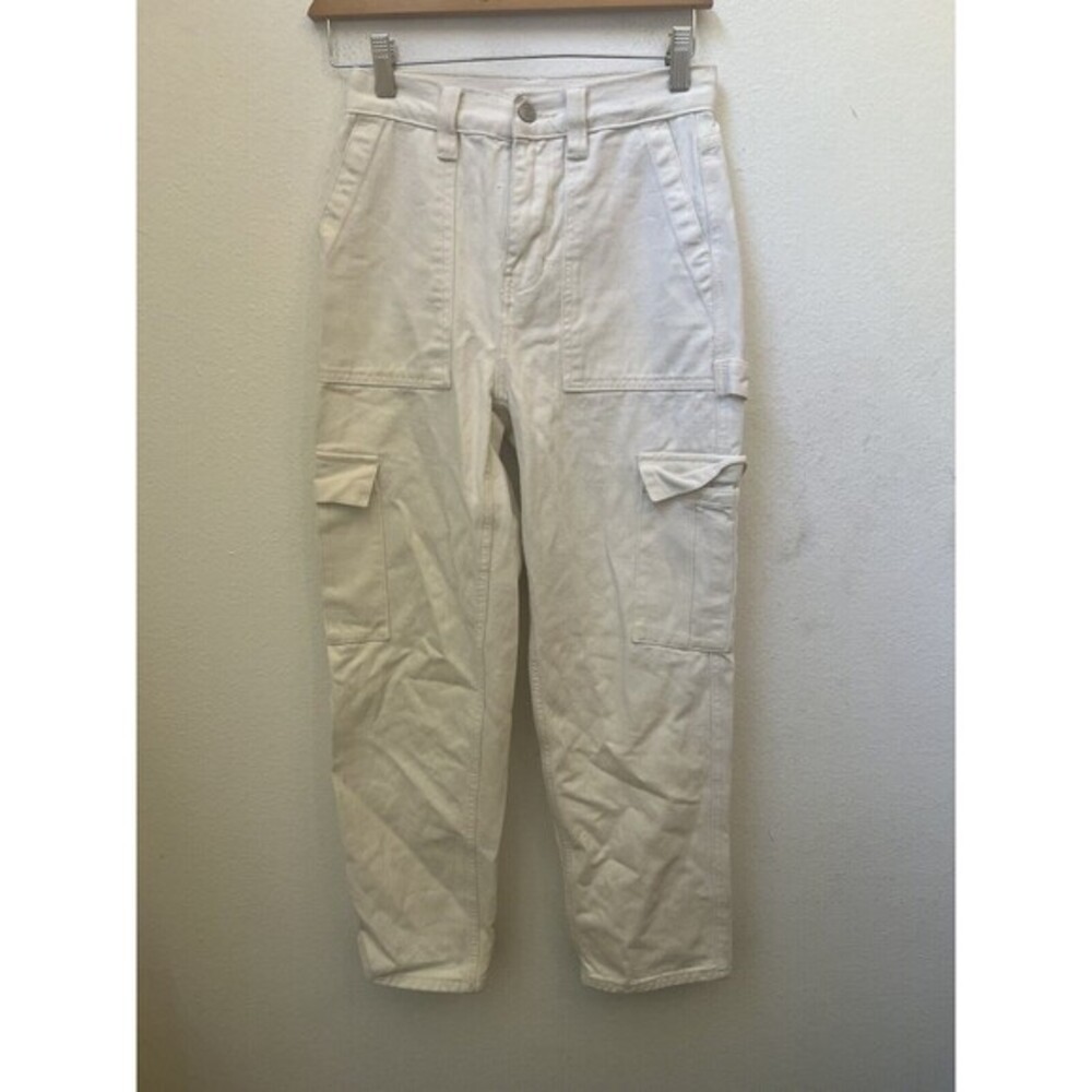 PACSUN BEIGE HIGH RISE CARPENTER CARGO PANTS SIZE 24 (S2)